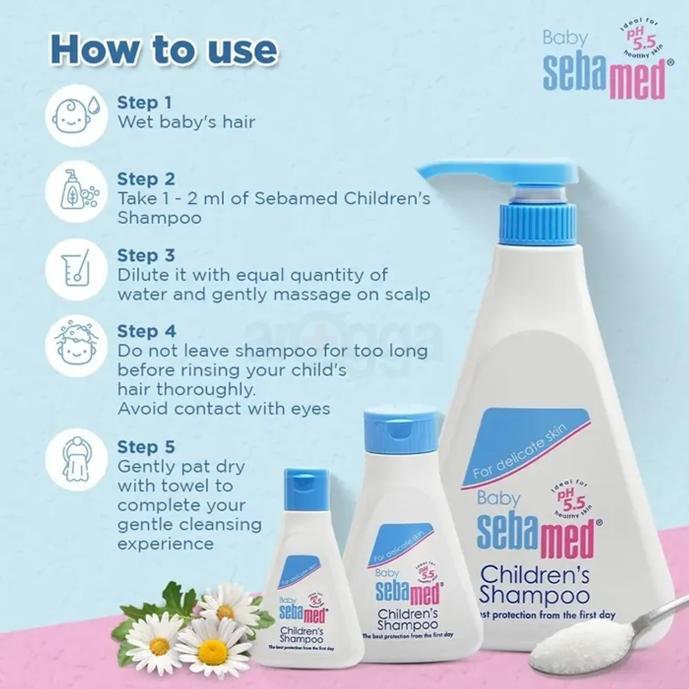 Baby Sebamed Shampoo for Delicate Scalp with Camomile  