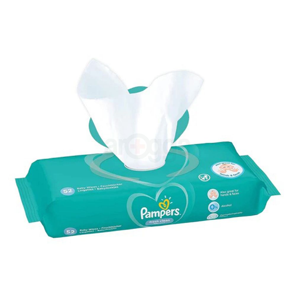 Pampers Fresh Clean Baby Wipes 52's Pack  