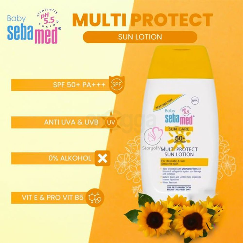 Sebamed Multi Protect Sun Lotion SPF 50+ for Delicate & Sensitive Skin  