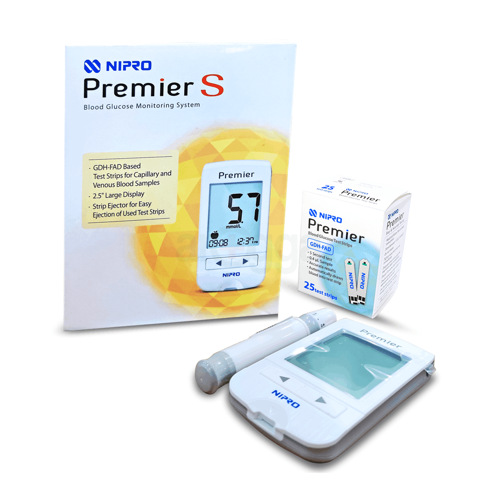 NIPRO Premier S Blood Glucose Monitoring System with 25's Strip  
