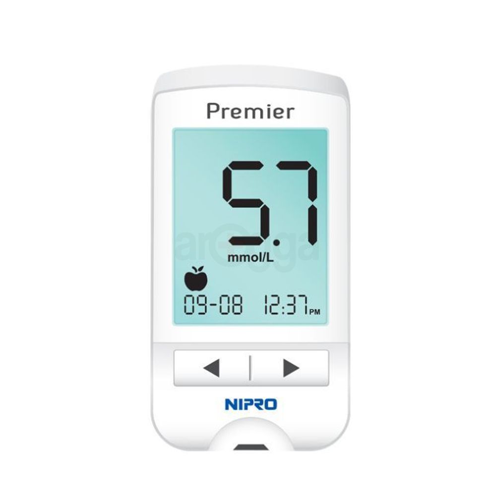 Nipro Premier S Glucometer with Nipro Premier 10's Test Strips  
