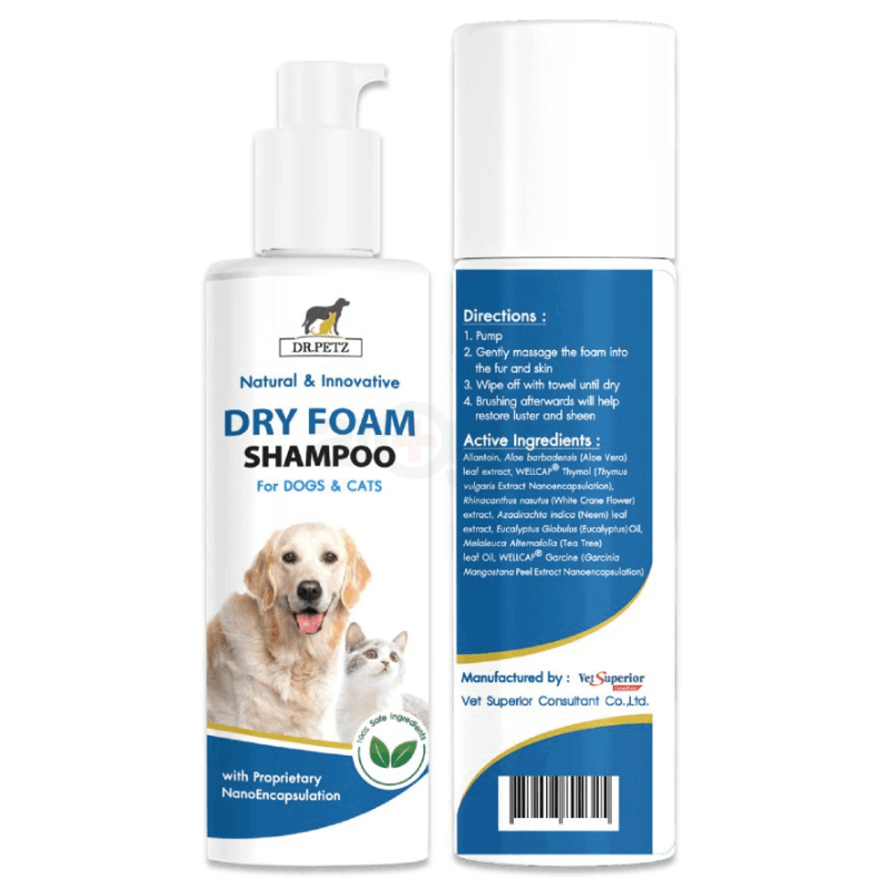 DR. PETZ Dry Foam Shampoo For Dogs And Cats  