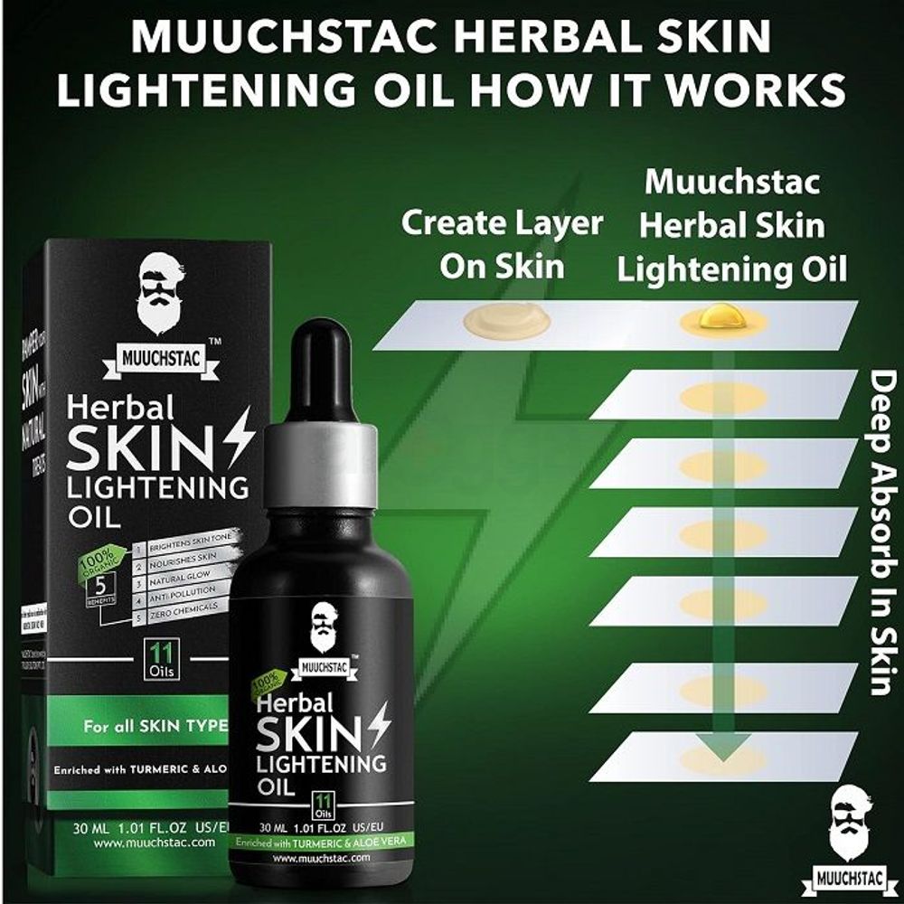 Muuchstac Herbal Skin Lightning Oil for All Skin Types  