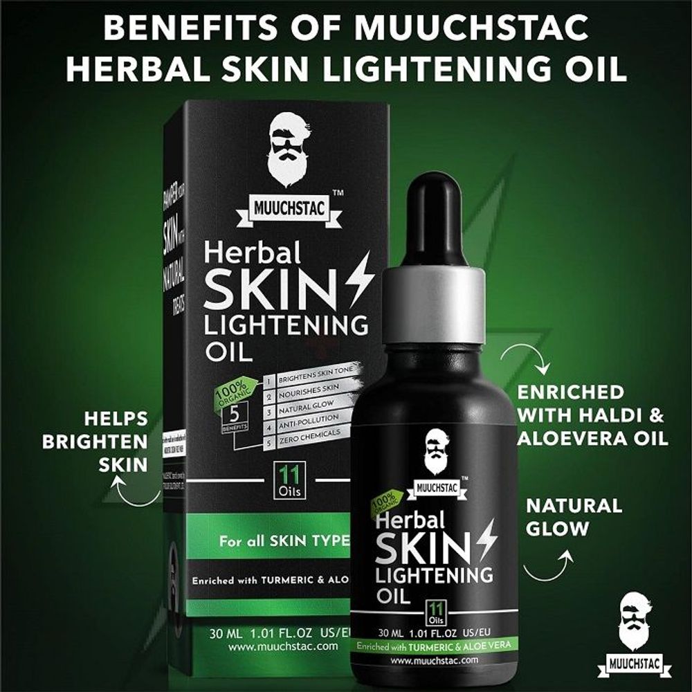 Muuchstac Herbal Skin Lightning Oil for All Skin Types  