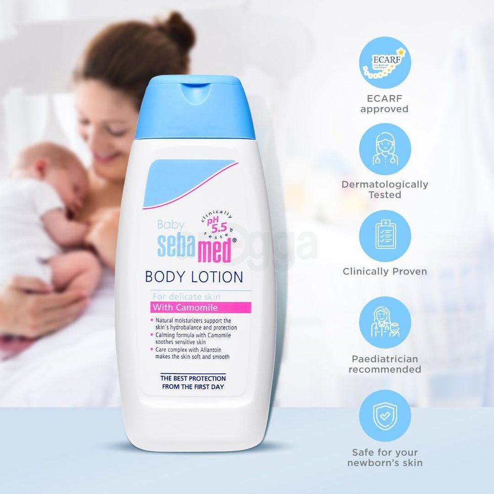 Sebamed Baby Body Lotion with Camomile for Delicate Skin  