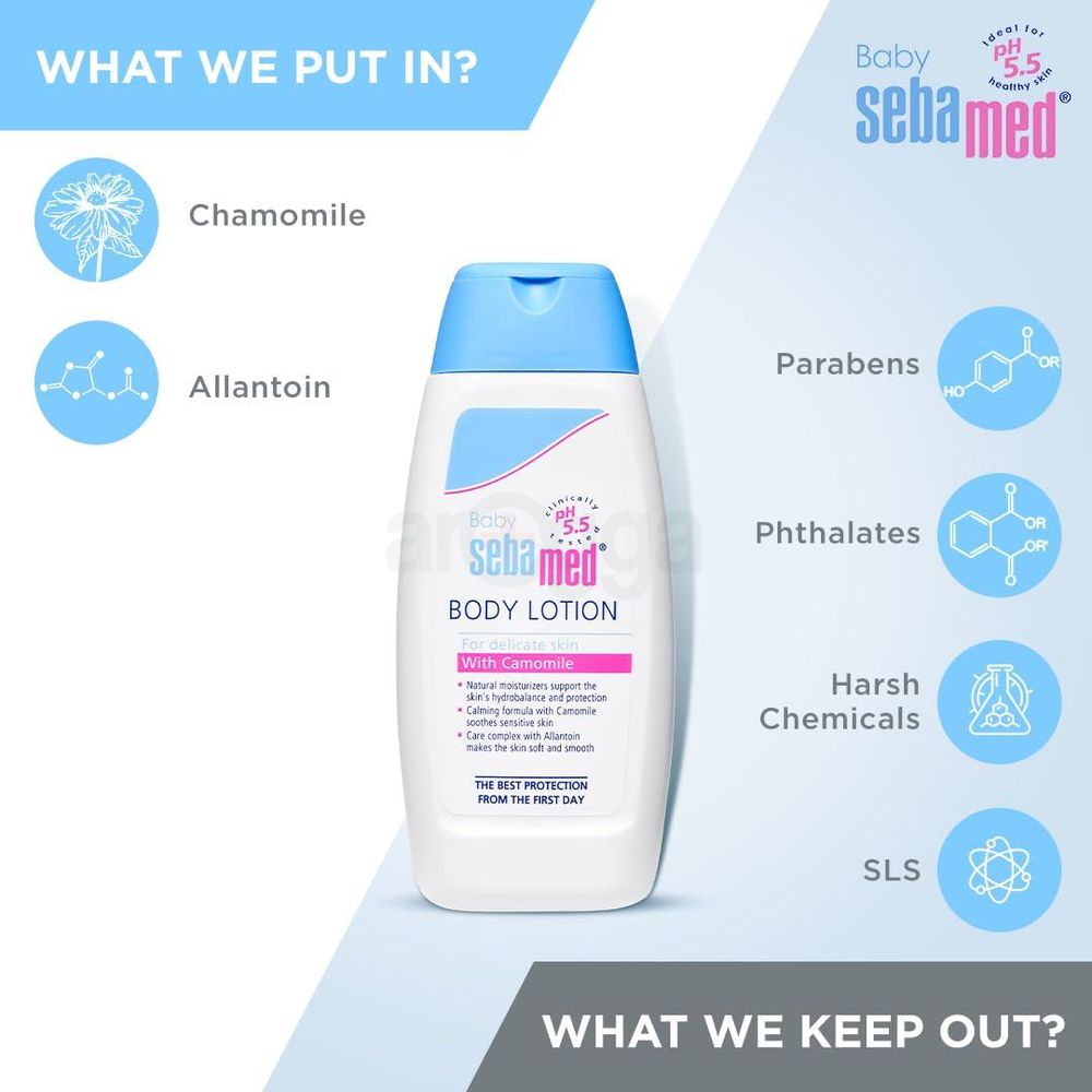 Sebamed Baby Body Lotion with Camomile for Delicate Skin  
