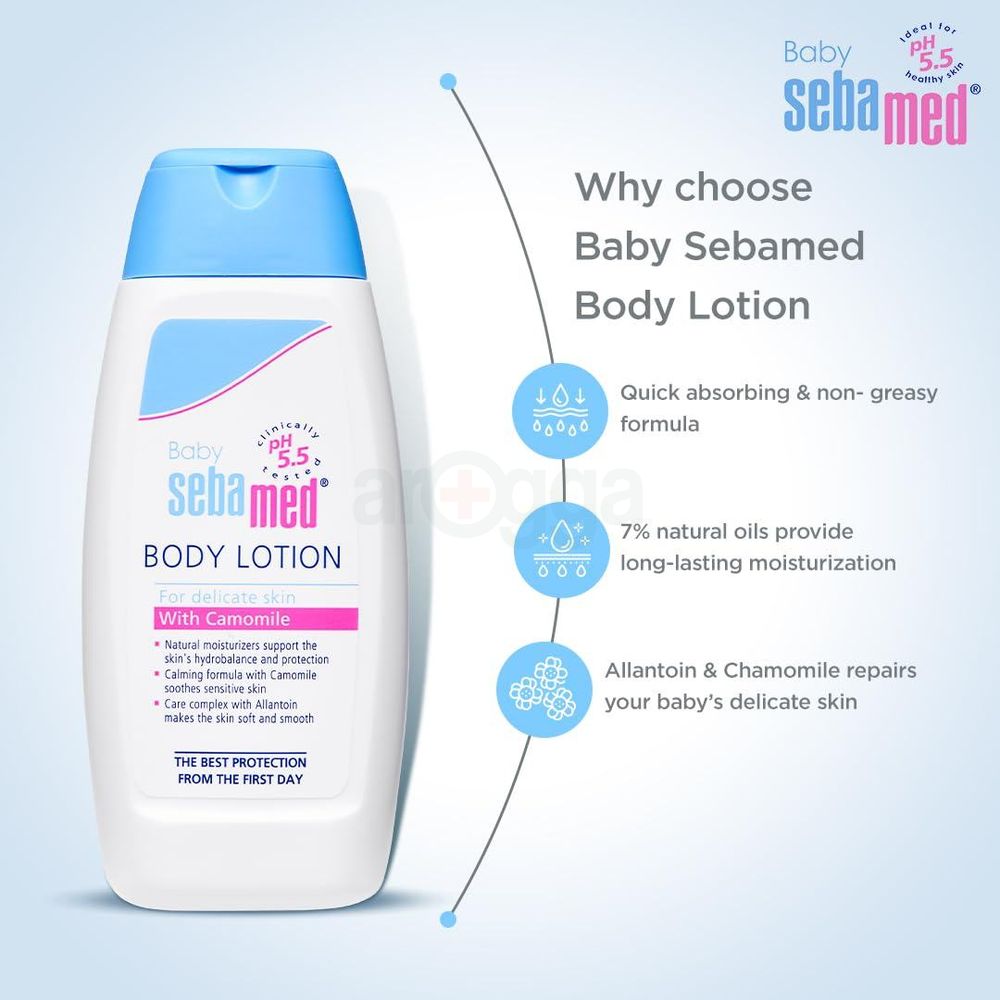 Sebamed Baby Body Lotion with Camomile for Delicate Skin  