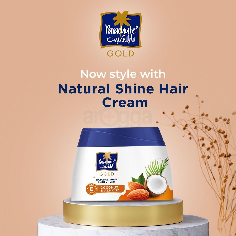 Parachute Gold Hair Cream Natural Shine with Coconut and Almond  