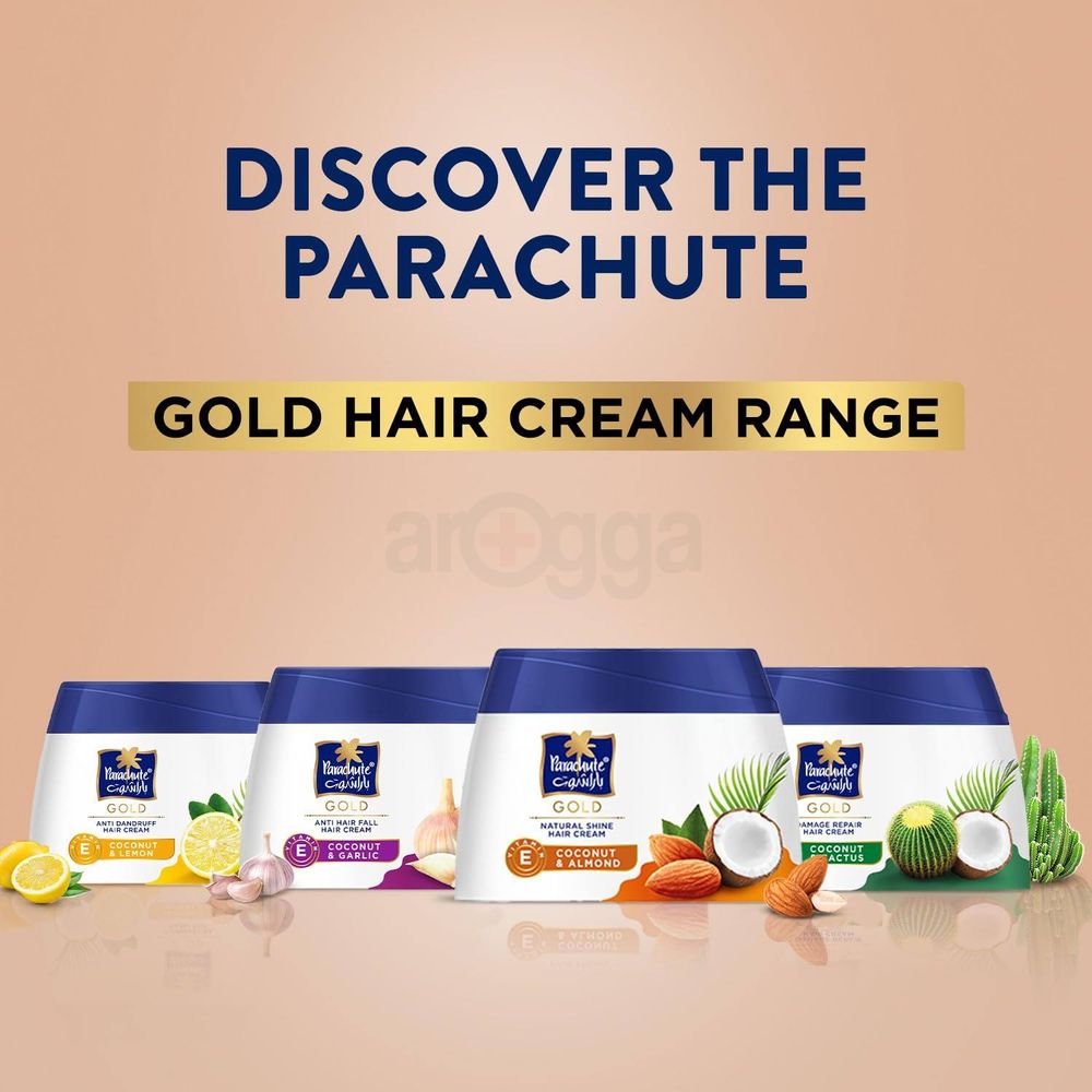 Parachute Gold Hair Cream Natural Shine with Coconut and Almond  