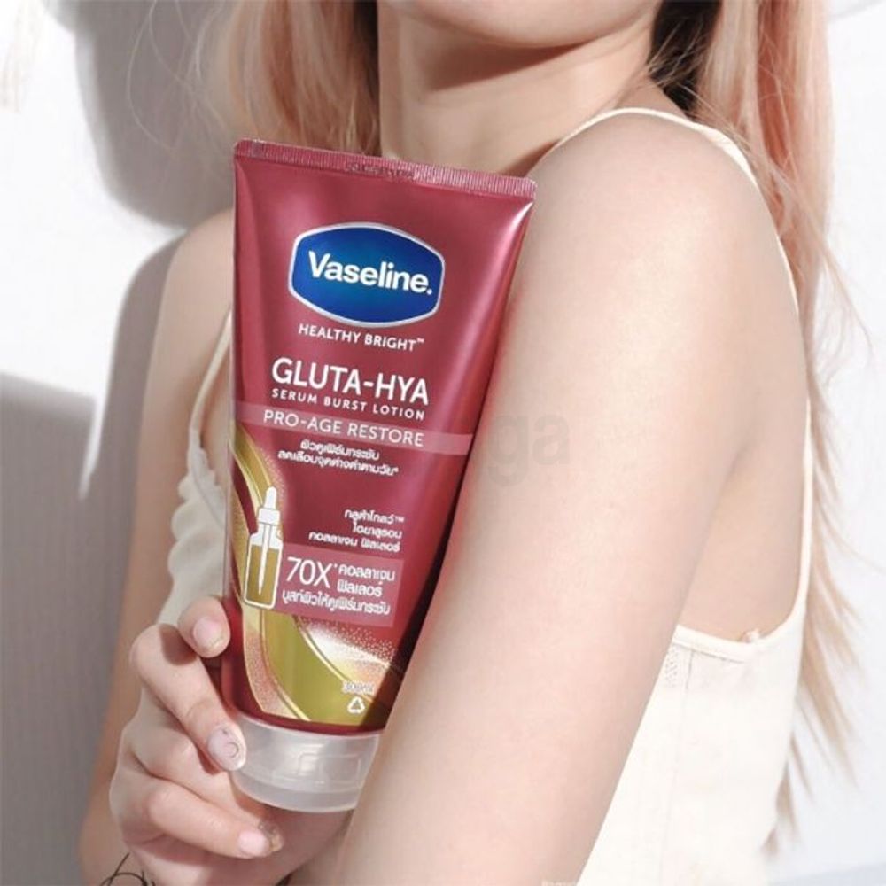Vaseline Healthy Bright Gluta-HYA Pro Age Restore Serum Burst Lotion  