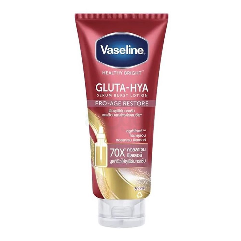 Vaseline Healthy Bright Gluta-HYA Pro Age Restore Serum Burst Lotion ...