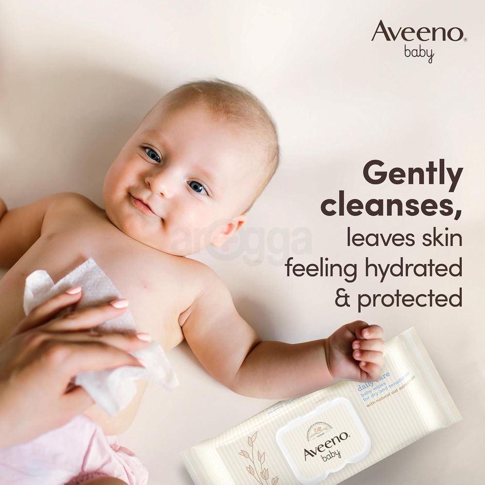 Aveeno Baby Daily Care 72 Wipes for Dry and Sensitive Skin   