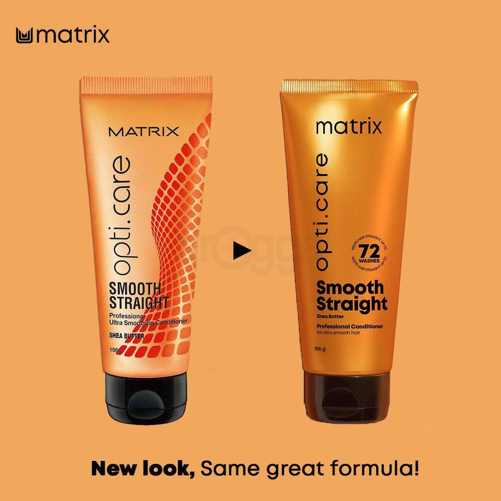 Matrix Opti Care Smooth Straight Professional Conditioner with Shea Butter for Ultra Smooth Hair  