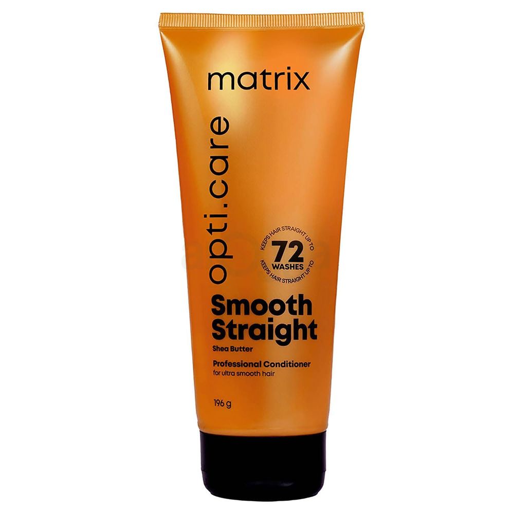 Matrix Opti Care Smooth Straight Professional Conditioner with Shea Butter for Ultra Smooth Hair 196gm  