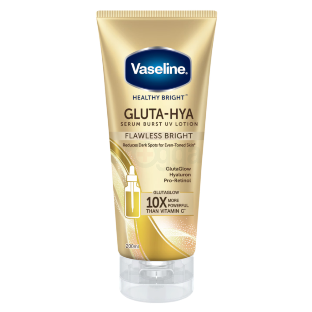 Vaseline Healthy Bright Gluta Hya Serum Burst UV Flawless Glow Lotion 300ml  