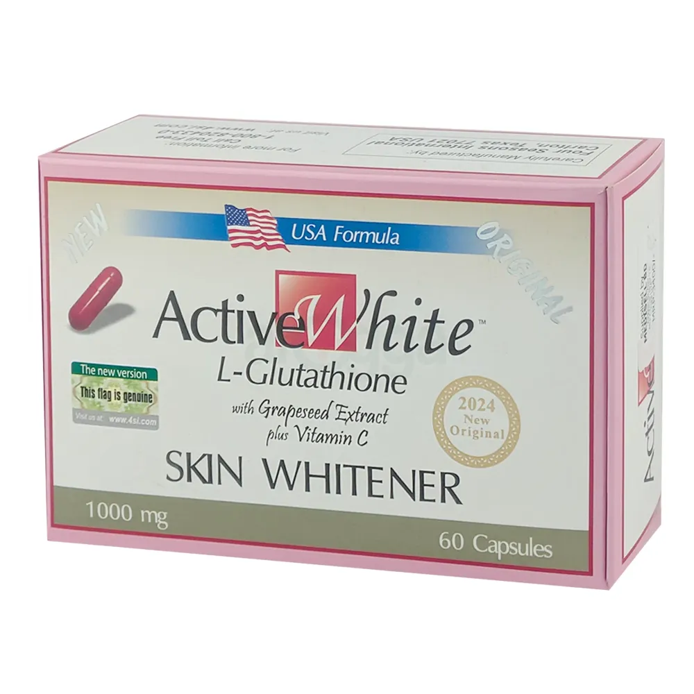 Active White L-Glutathione Skin Whitener 60 Capsules  