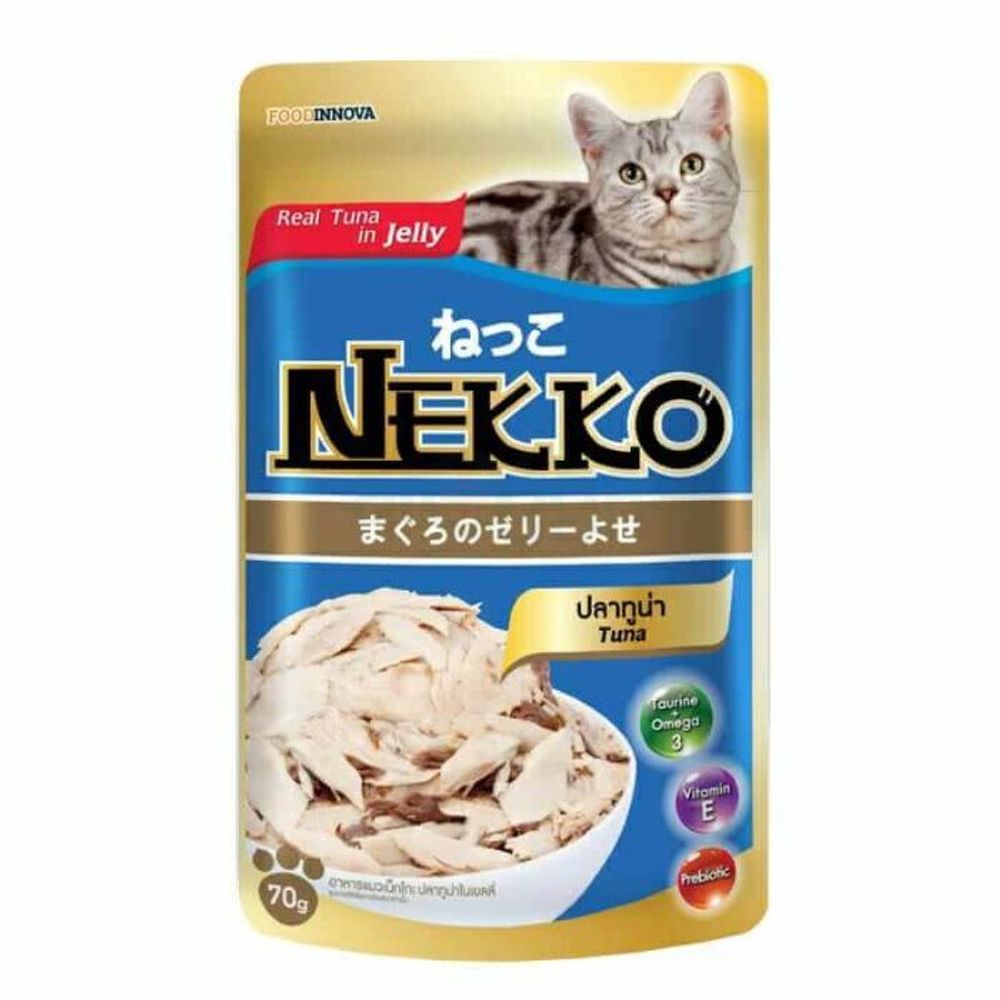 Nekko Adult Cat Food Real Tuna - 70g Pouch  