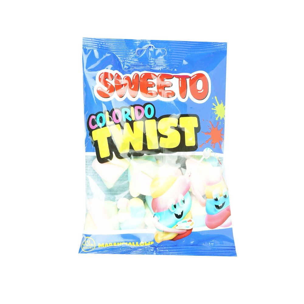 Sweeto Colorido Twist Marsh Mallow 60gm  