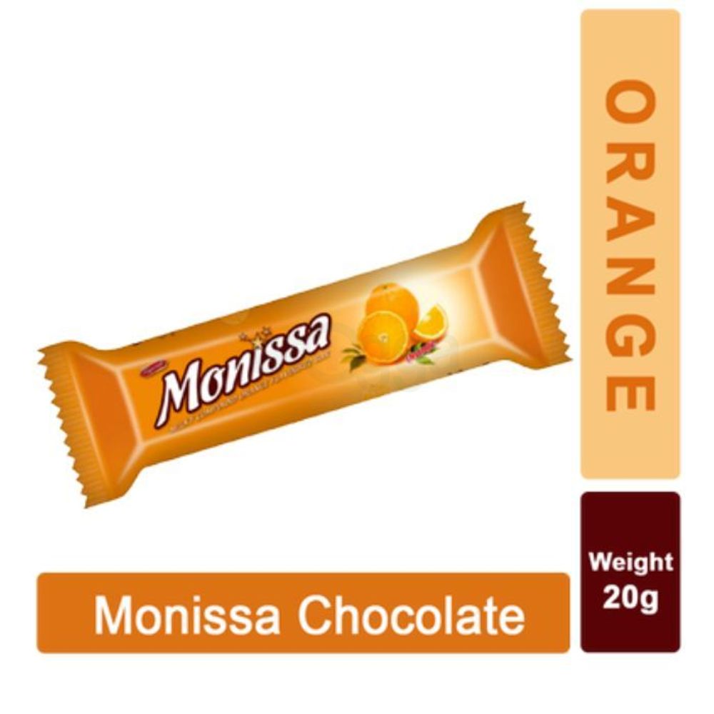 Monissa Milky Compound Orange Flavoured Chocolate Bar 20g  