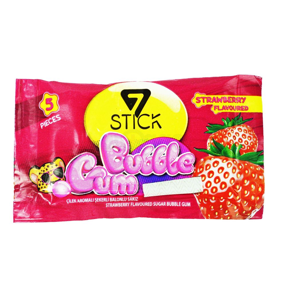 Stick Bubble Gum Strawberry Flavoured 8.5gm  