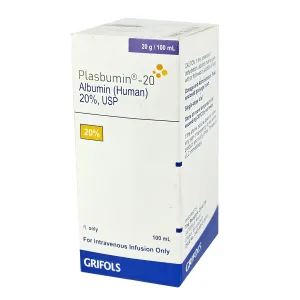  Plasbumin-20 Albumin (Human) 20% USP Grifols 100ml 20%/100ml injection