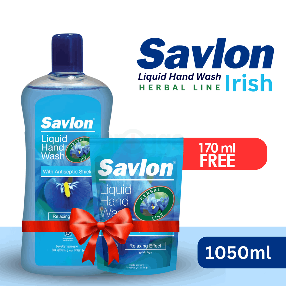Buy Savlon Iris Herbal Handwash 1000ml Extra 50ml Get 1 Savlon Handwash Iris 170ml free  