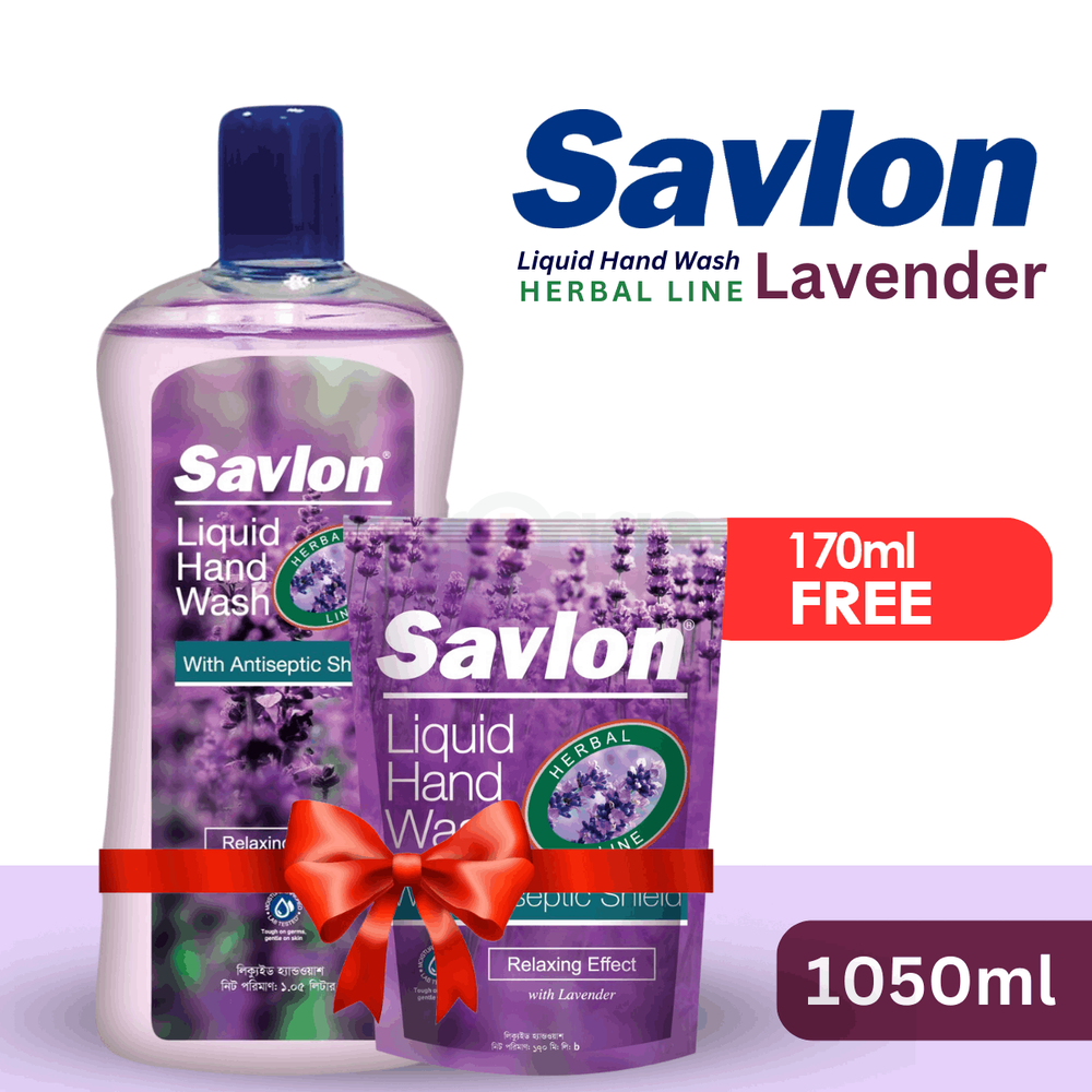 Buy Savlon Handwash Lavender 1050ml Get 1 Savlon Handwash Lavender 170 ml Free  