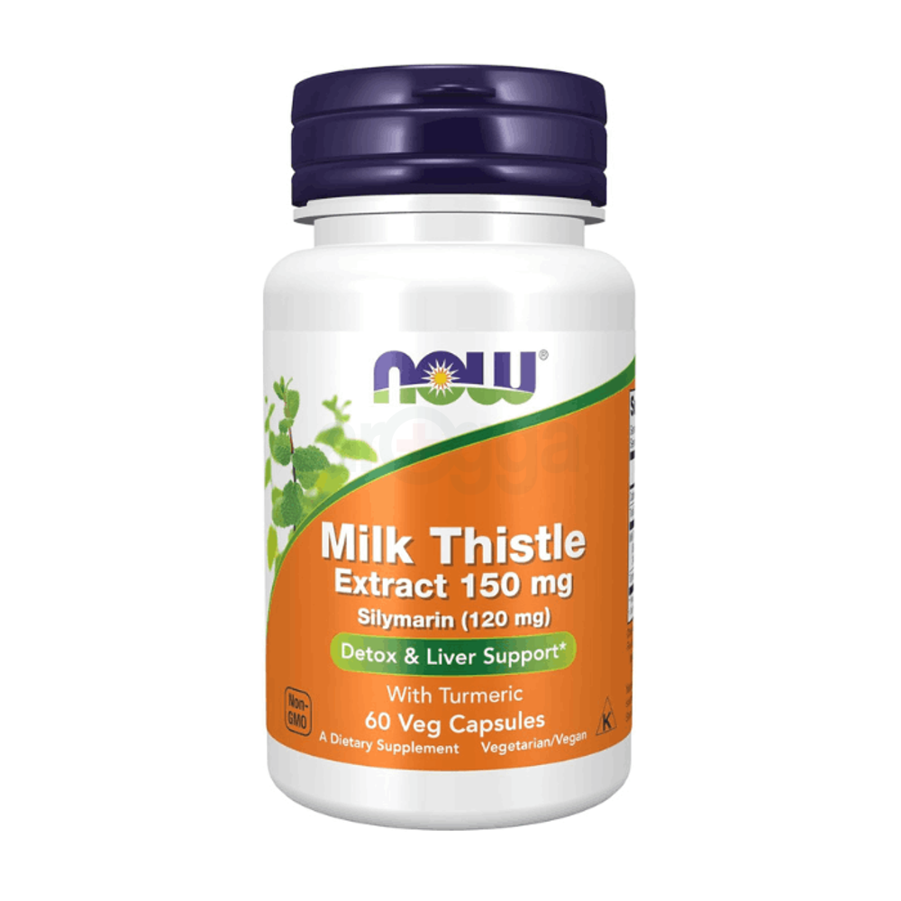 NOW Foods Supplements, Silymarin Milk Thistle Extract 150 mg 60 Capsules  