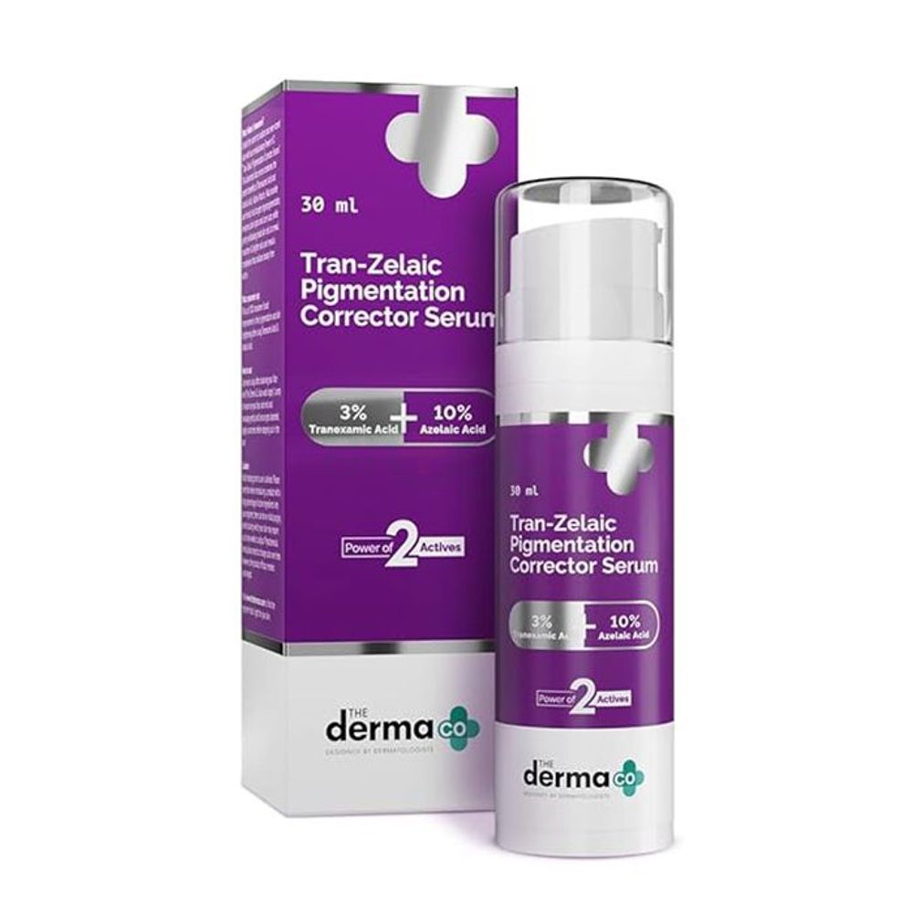 The Derma Co Tran-Zelaic Pigmentation Corrector Serum with 3% Tranexamic Acid & 10% Azelaic Acid  