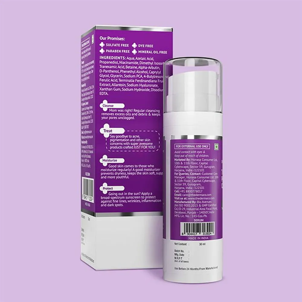 The Derma Co Tran-Zelaic Pigmentation Corrector Serum with 3% Tranexamic Acid & 10% Azelaic Acid  