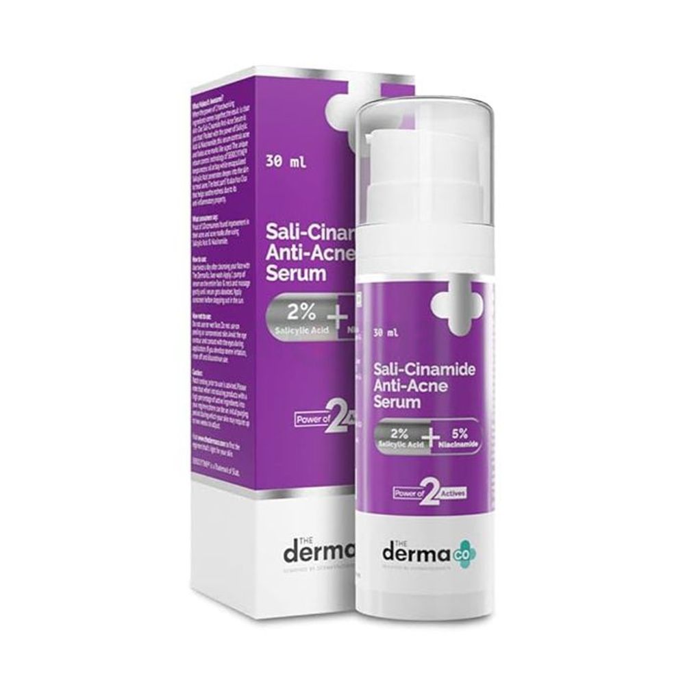 The Derma Co Sali-Cinamide Anti-Acne Serum with 2% Salicylic Acid & 5% Niacinamide  