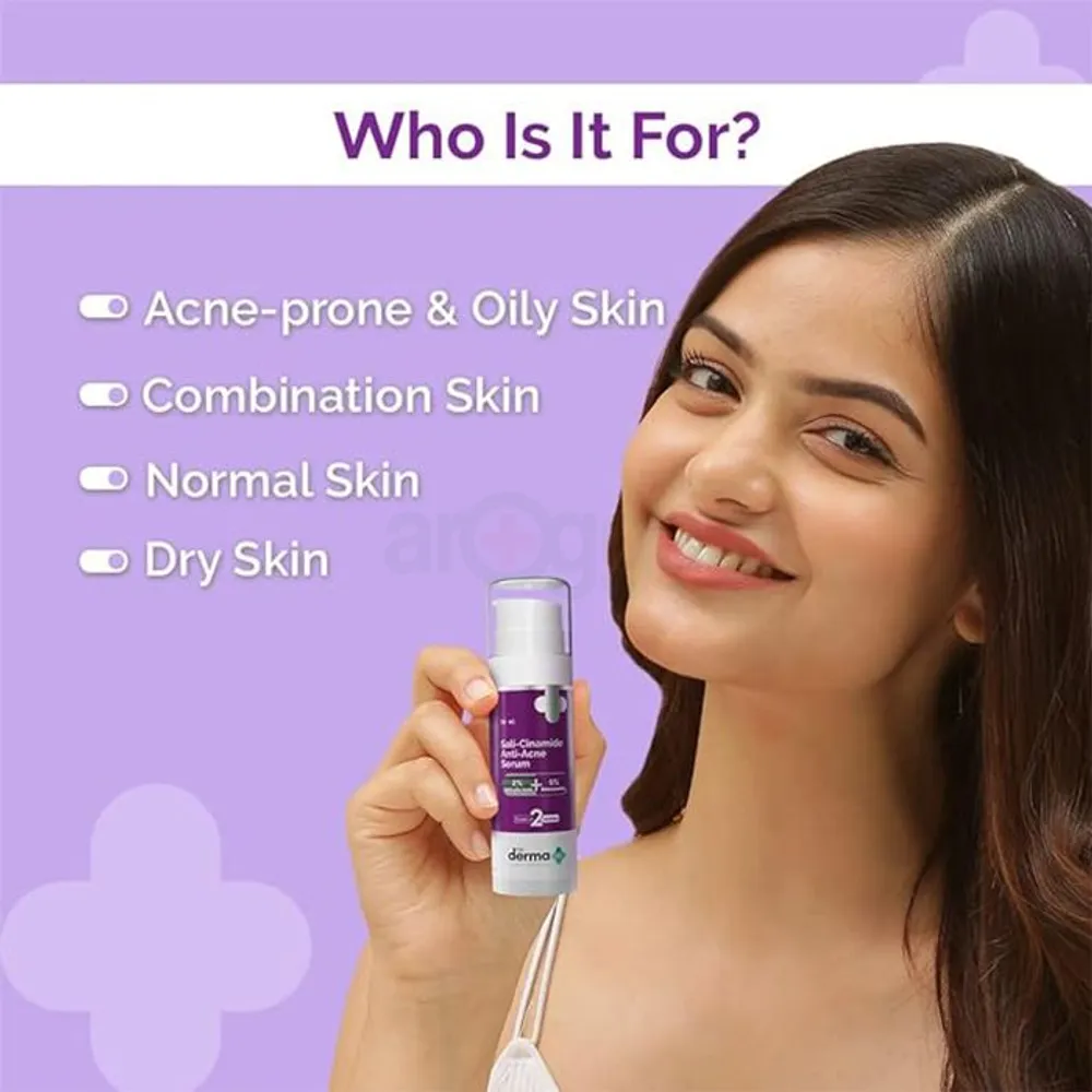 The Derma Co Sali-Cinamide Anti-Acne Serum with 2% Salicylic Acid & 5% Niacinamide  