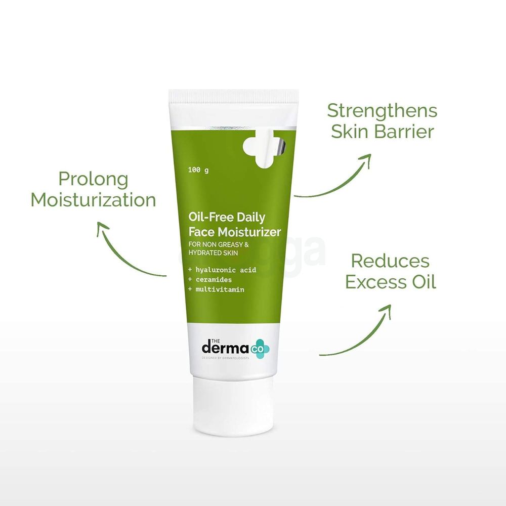 The Derma Co Oil Free Daily Face Moisturizer for Non Greasy & Hydrated Skin  