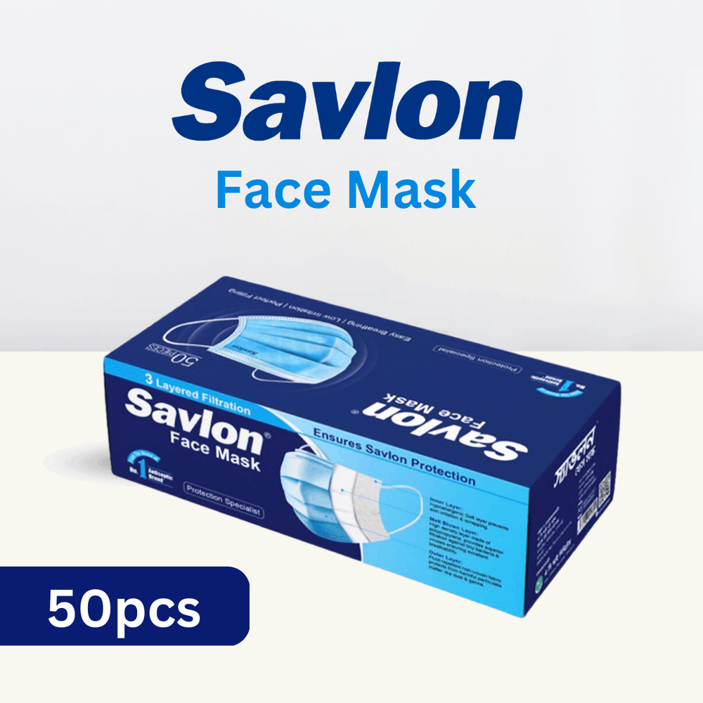 Face Mask Savlon 50pcs Box (Surgical)  