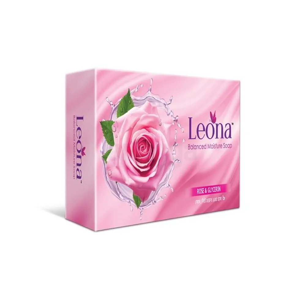 Leona Balanced Moisture Soap with Rose and Glycerin  