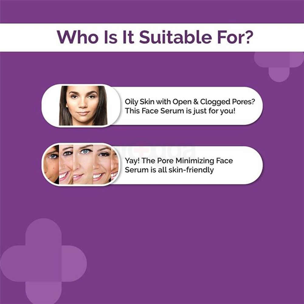 The Derma Co Pore Minimizing Face Serum with 4% Niacinamide, 5% PHA and p-REFINYL  