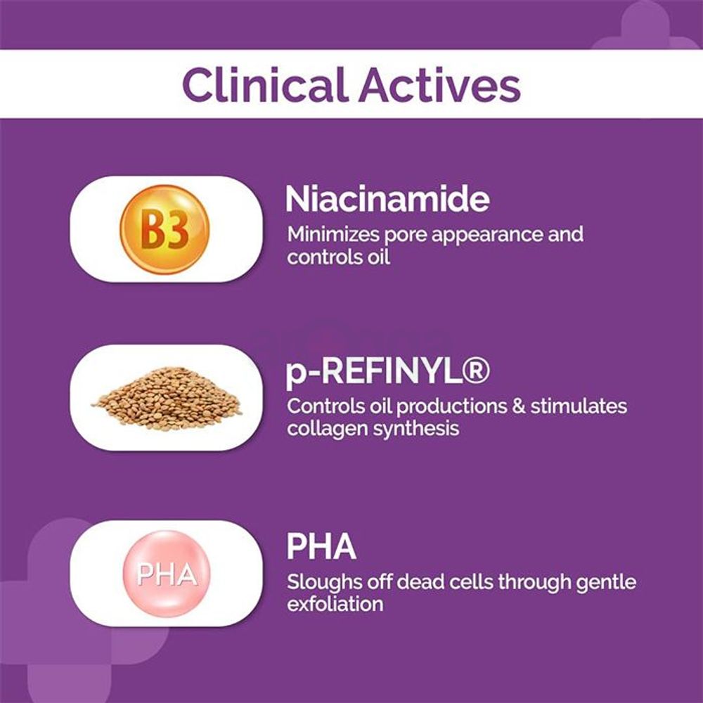 The Derma Co Pore Minimizing Face Serum with 4% Niacinamide, 5% PHA and p-REFINYL  