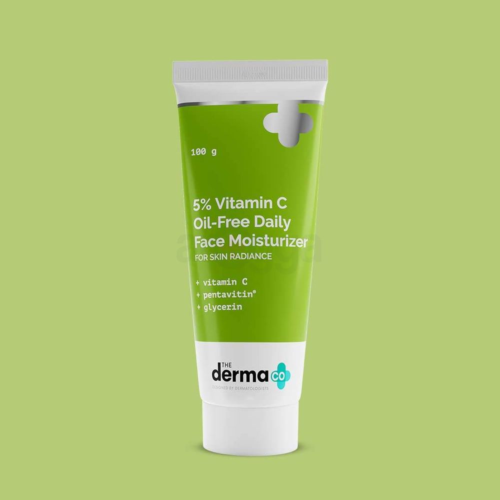 The Derma Co 5% Vitamin C Oil Free Moisturizer for Skin Radiance  
