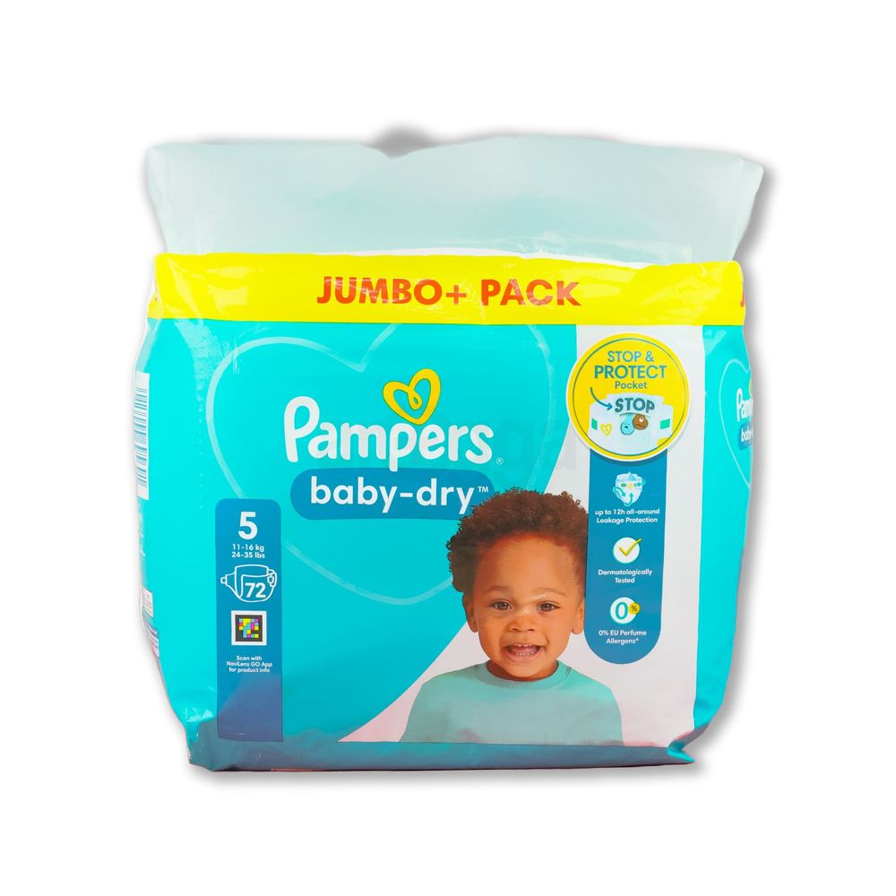 Pampers Baby Dry Pants Size 5 Jumbo+ Pack - 72 pcs (11-16kg)  