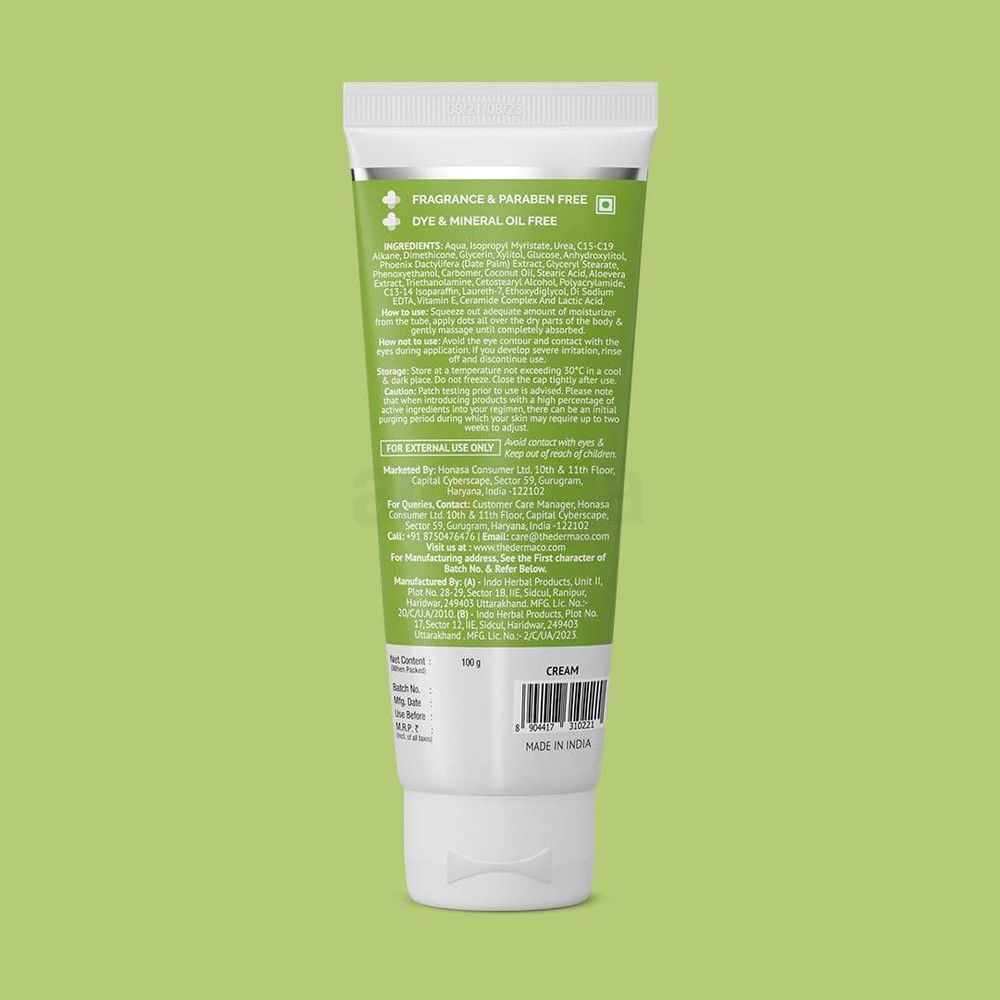 The Derma Co 4% Urea Deep Moisturizing Cream with Lactic Acid & Ceramide Complex for Dry Skin  