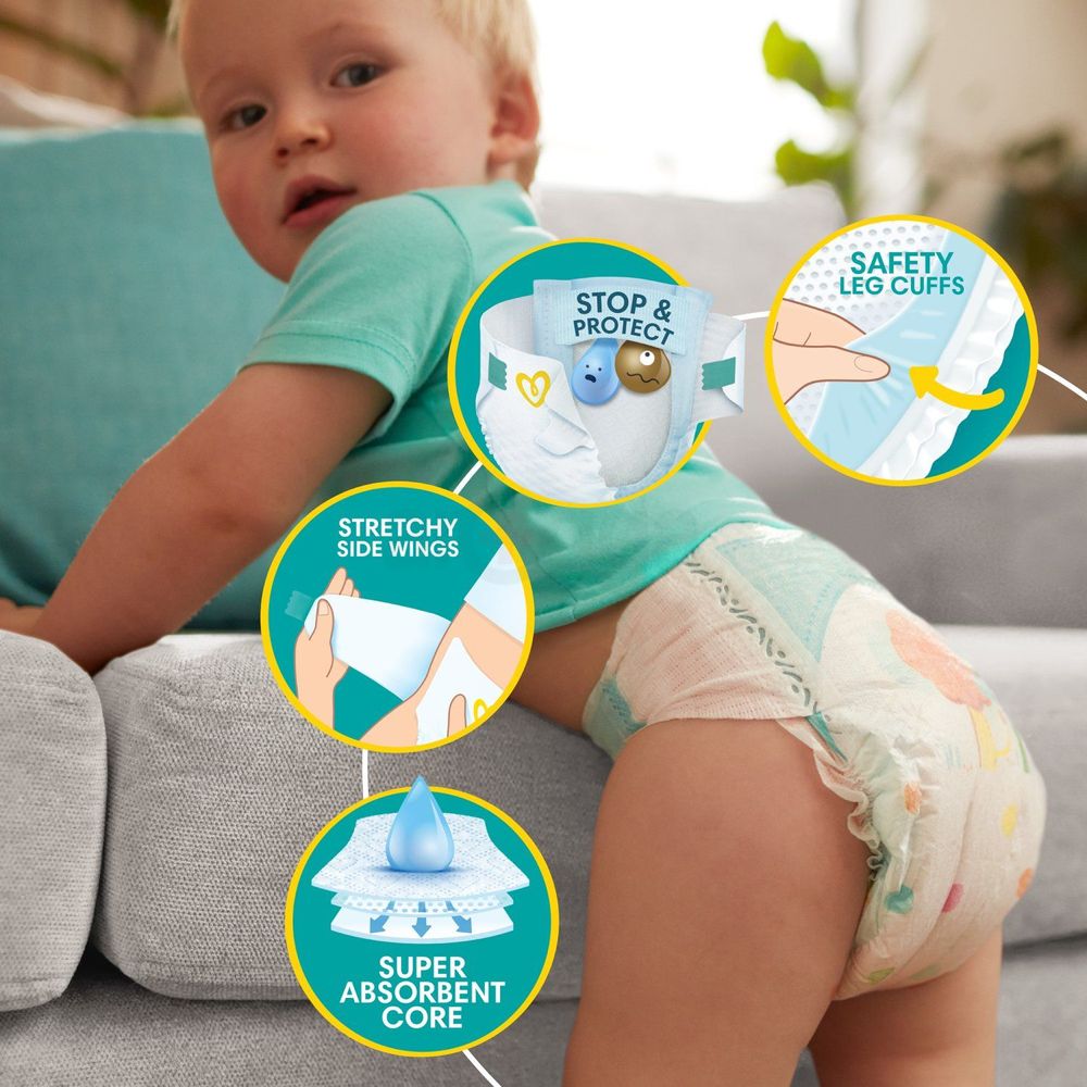 Pampers Baby Dry Pants Size 4+ Jumbo+ Pack - 76 pcs (10-15kg)  