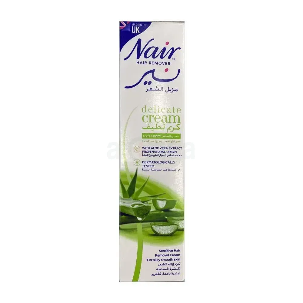 Nair Legs & Body Hair Remover for All Hair Types with Aloe Vera Extract  