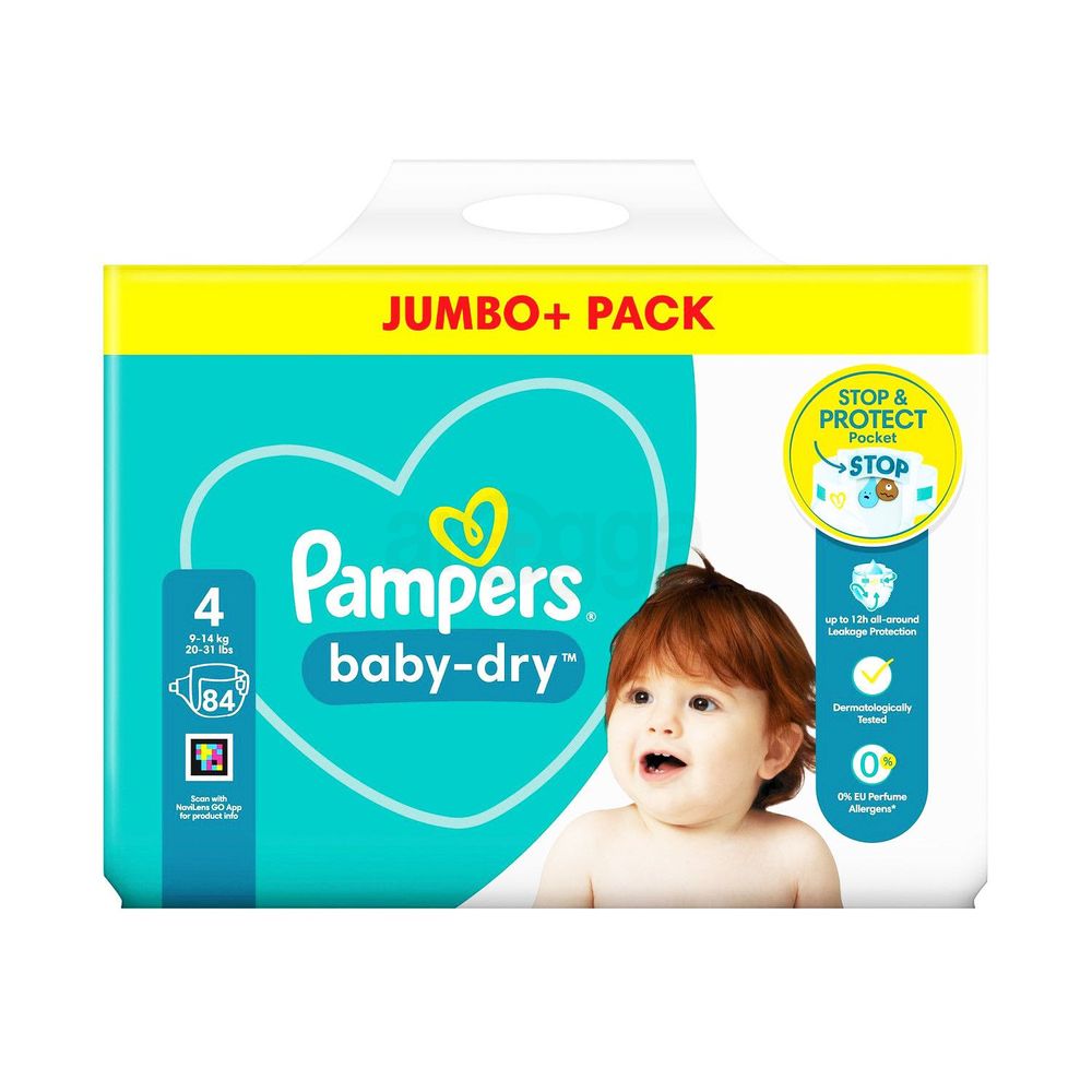 Pampers Baby Dry Pants Size 4 Jumbo Pack - 84 pcs (9-14kg)  