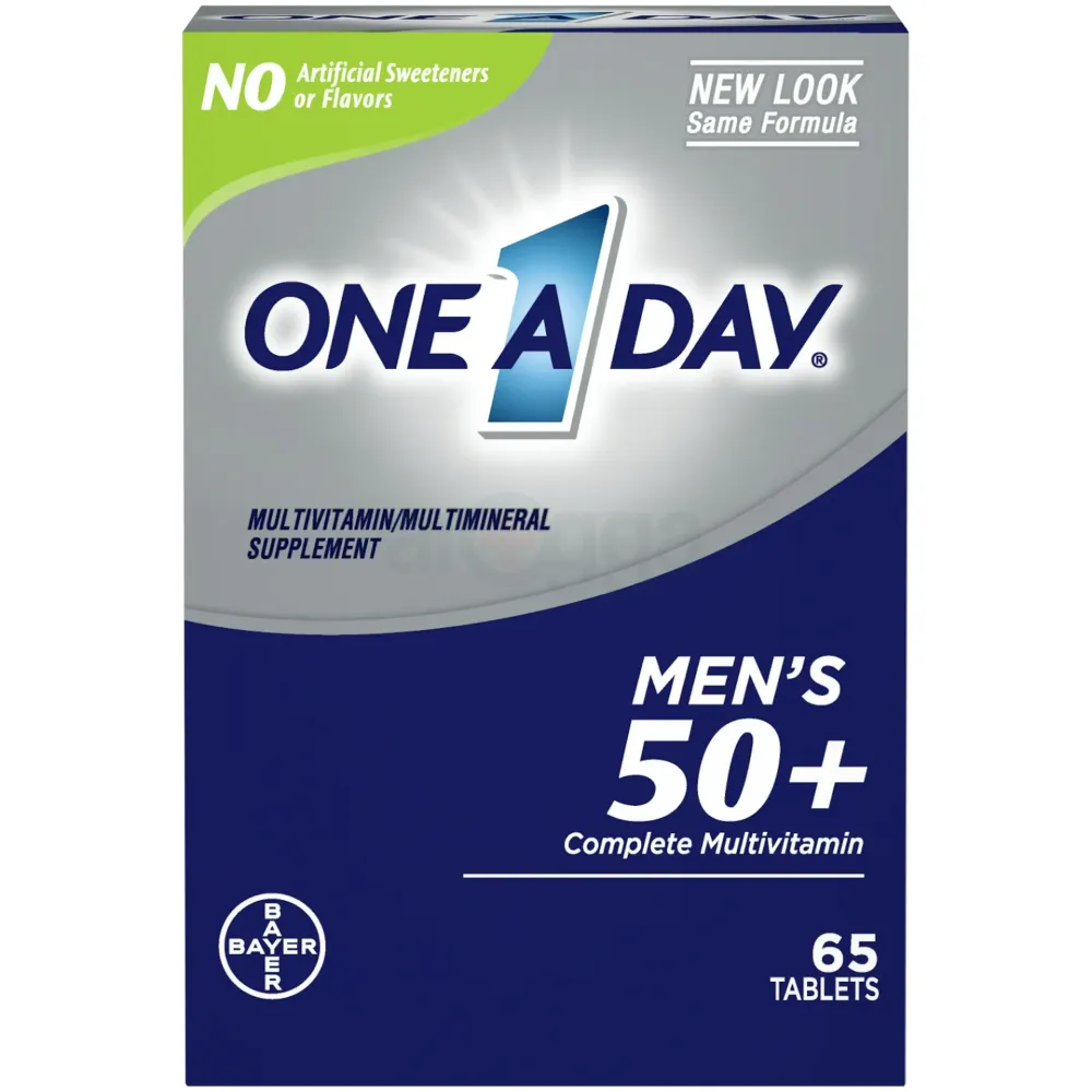 One A Day Men's 50+ Multivitamin Tablets, Multivitamins for Men, 65 Tablets  