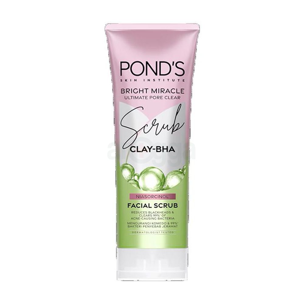 Pond's Bright Miracle Ultimate Pore Clear Clay-BHA Facial Scrub  