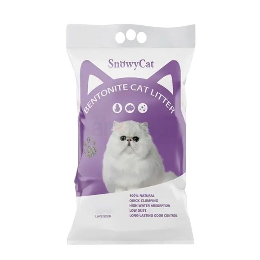 SnowyCat Bentonite Cat Litter Lavender (10L)
  