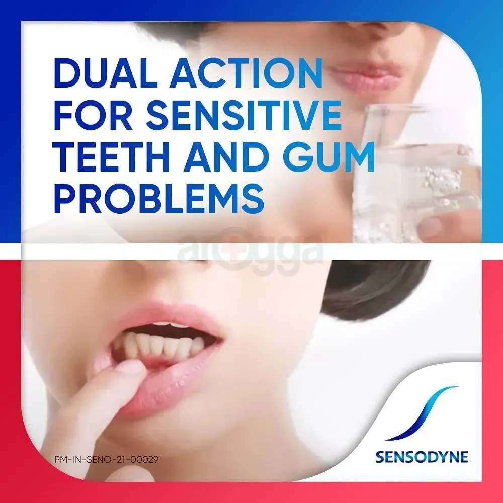 Sensodyne Toothpaste Sensitivity & Gum Dual Action Toothpaste for Sensitive Teeth  