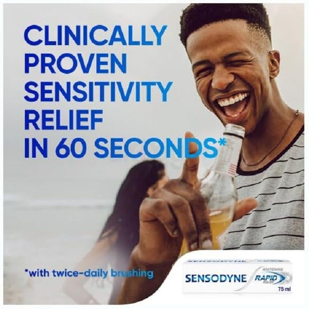 Sensodyne Rapid Relief Whitening Toothpaste for Sensitive Teeth  
