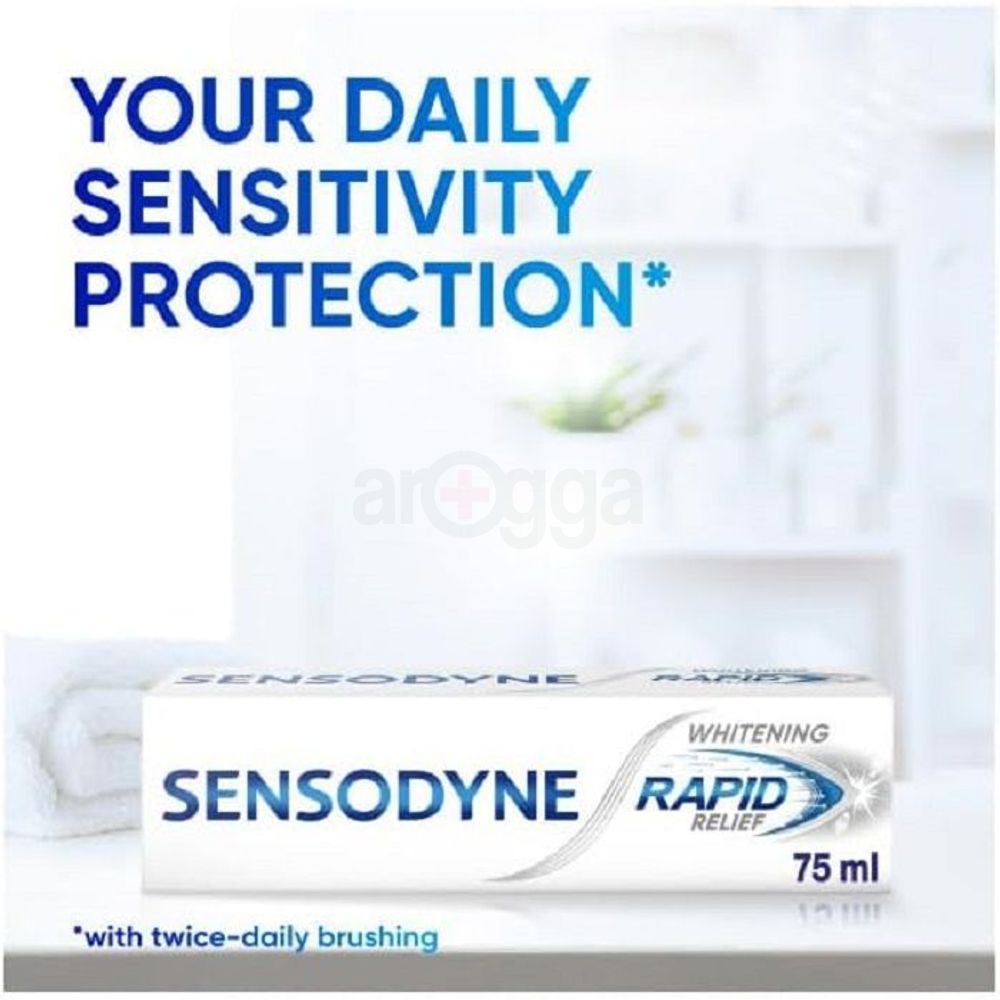 Sensodyne Rapid Relief Whitening Toothpaste for Sensitive Teeth  