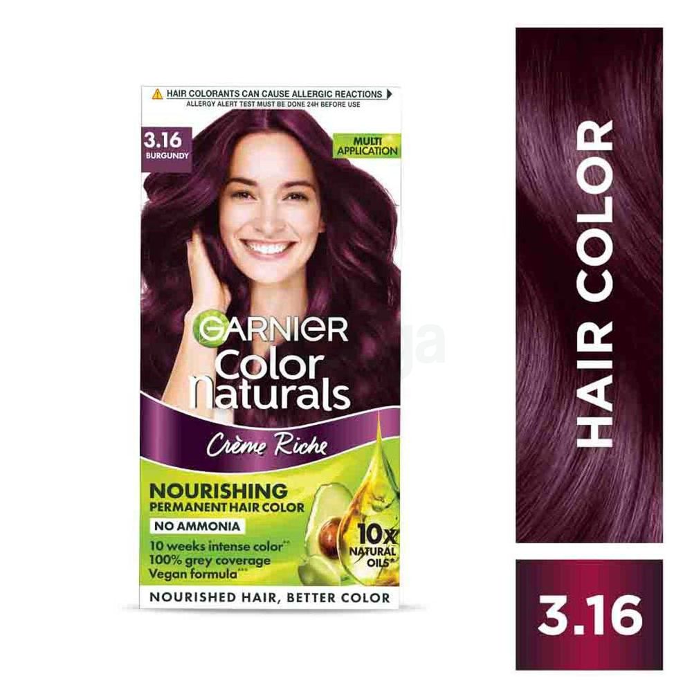 Garnier Color Naturals Creme Riche Hair Color (35ml+30g) - 3.16 Burgundy  